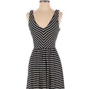 Striped cut out casual dress